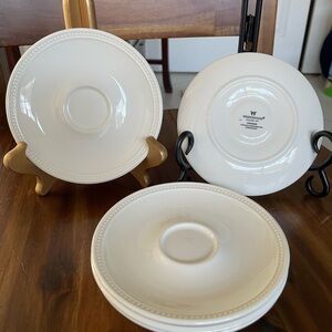 Wedgwood Classic Cream Saucers Set of 5. New without box